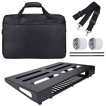 エフェクターボード 55cm×35cm×9cm Amazon | STRICH ギターペダルボード アルミ合金製 1.47KG 軽量